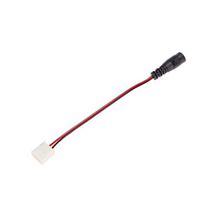 Коннектор питания с джеком для одноцветных светодиодных лент 120 диодов/метр с влагозащитой LAMPER