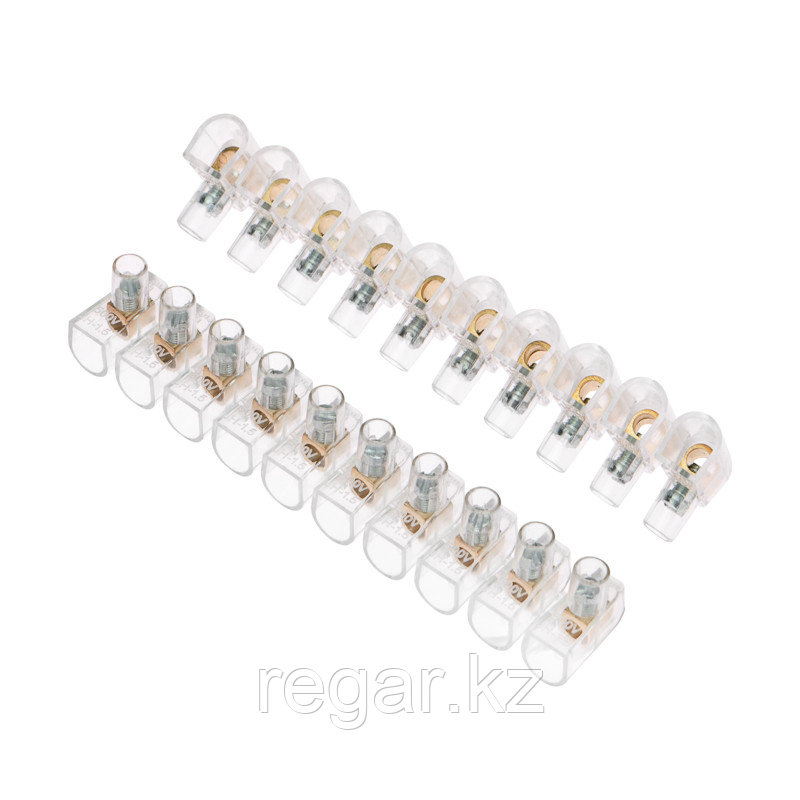 Концевой зажим винтовой изолированный КЗВИ 1,5 мм² (10х1) (10 шт./уп.) REXANT, фото 1