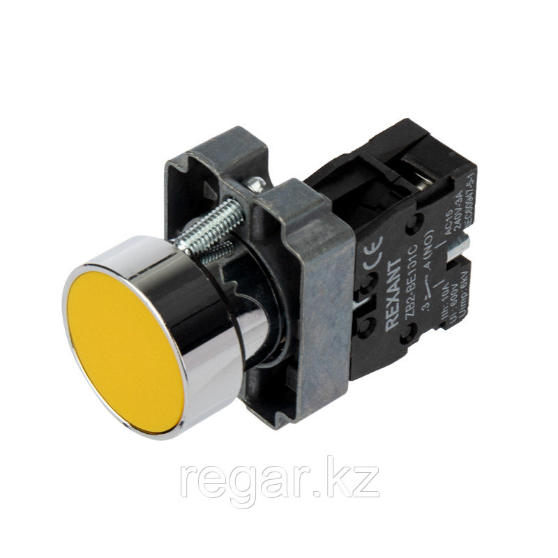 Кнопка XB2 желтая NO, фото 1