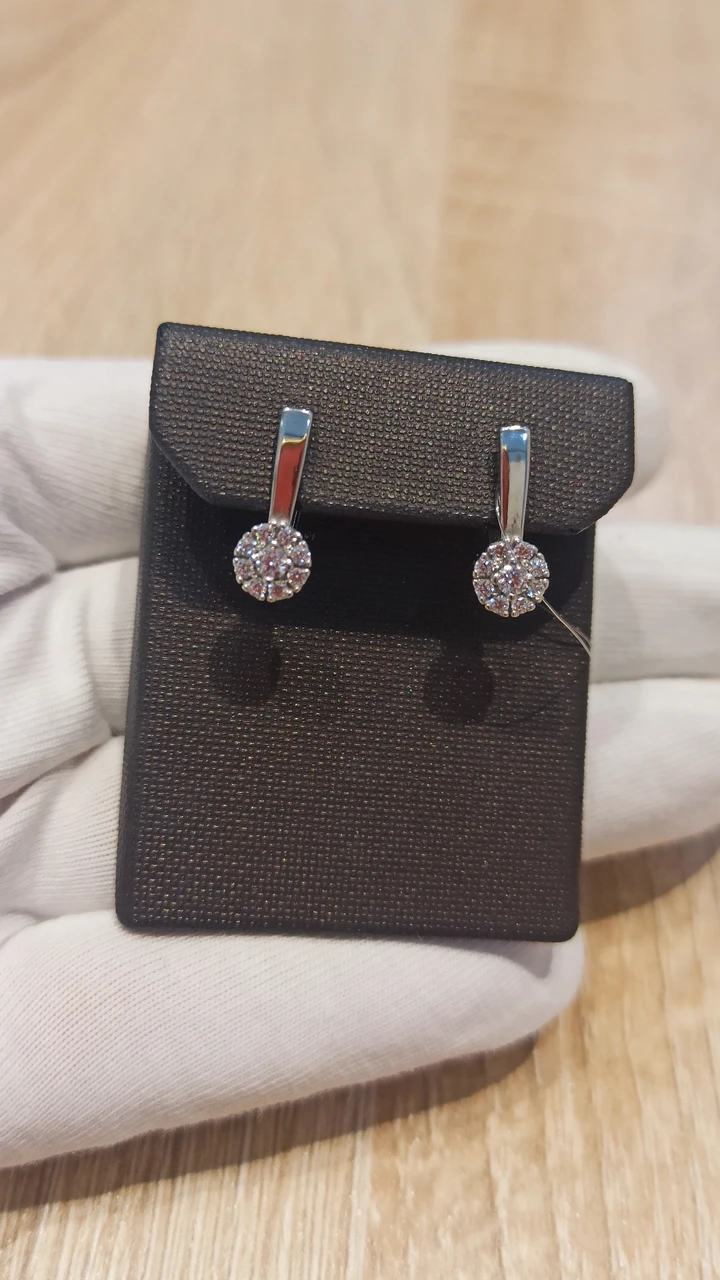 Серьги с фианитами ( пр. Абая 141 ), фото 1