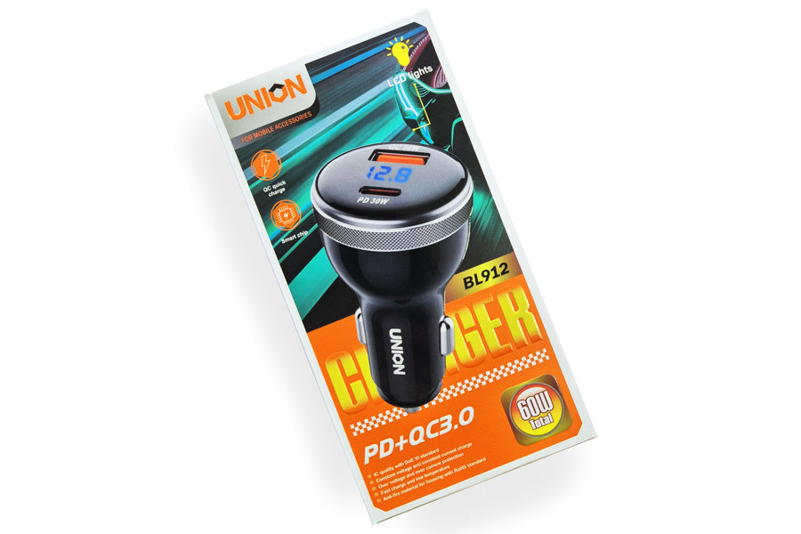 Зарядное устройство UNION BL912 (USB, PD), фото 1