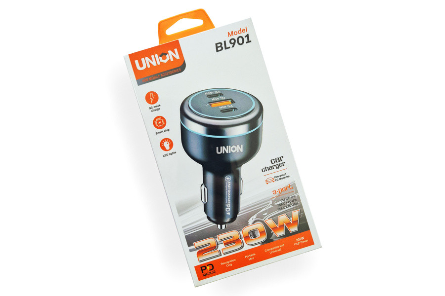 Зарядное устройство UNION BL901 (USB, 2PD), фото 1