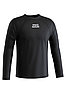 Футболка для планания мужская Mad Wave Т-shirt longsleeve men black, размер M-XL, фото 2