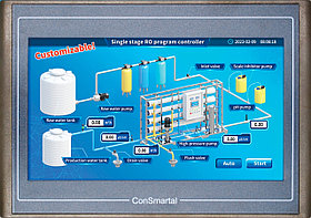Create ConSmartal Промышленный контроллер управления системой обратного осмоса RO (одна ступень) с датчиками