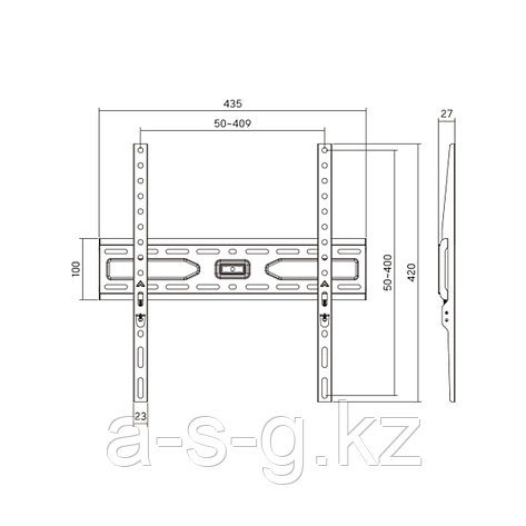 Кронштейн Brateck KL36-44F для ТВ и мониторов, 32"-75", фото 2