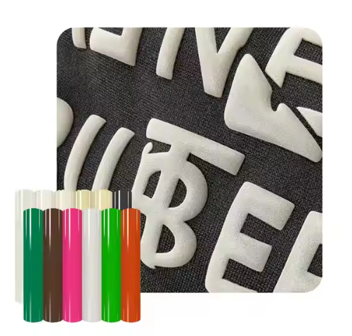 Красная термотрансферная пленка PUFF (3D-эффект), фото 1