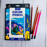 Набор цветных карандашей 18 шт Yalong Color Pencils