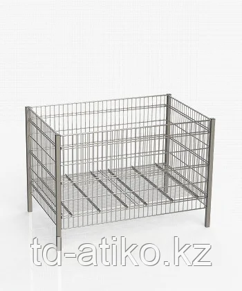 Стол для распродаж глубокий 1200х800 мм, h 850 мм С/З (Хром)