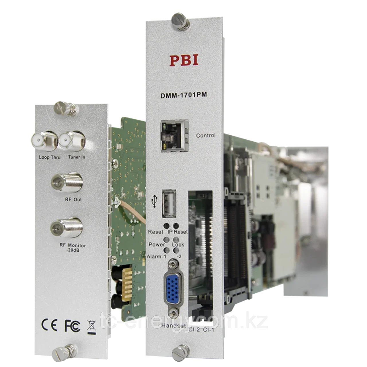 Модуль профессионального DVB-S/S2 приёмника и двойного аналогового модулятора PBI DMM-1701PM-04S2, фото 1