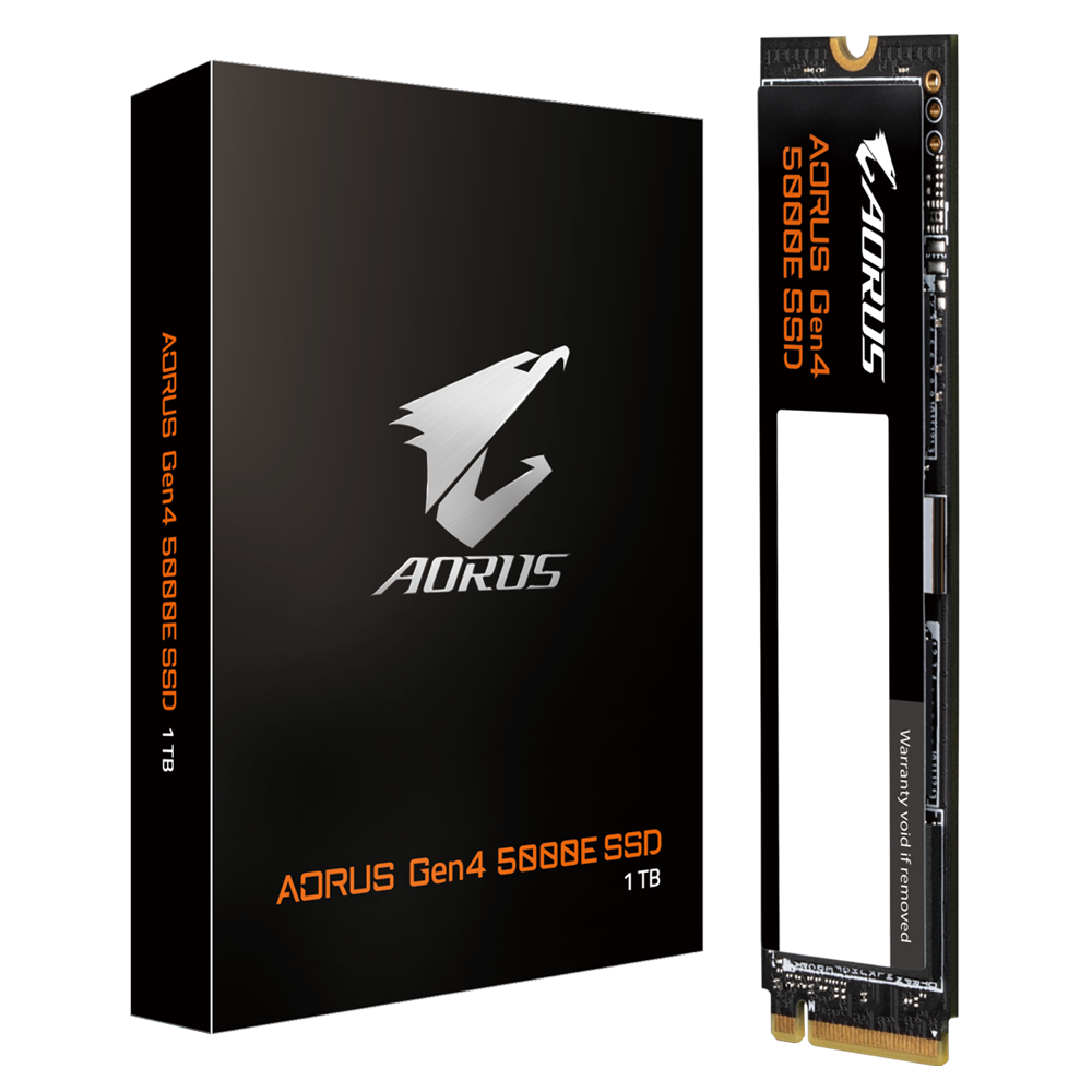 Твердотельный накопитель SSD Gigabyte AORUS Gen4 5000E 1TB (AG450E1024-G)