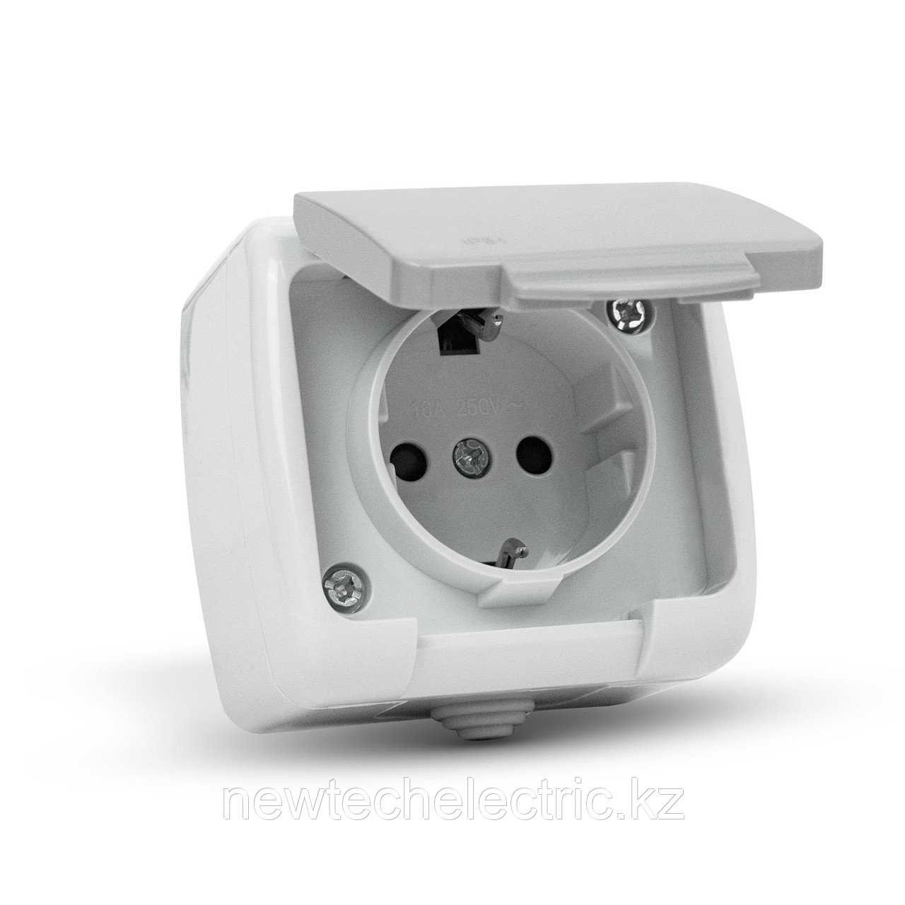 Розетка з/к о/у с прозрачной крышкой IP54 TERRA (10/200) UNIT, фото 1