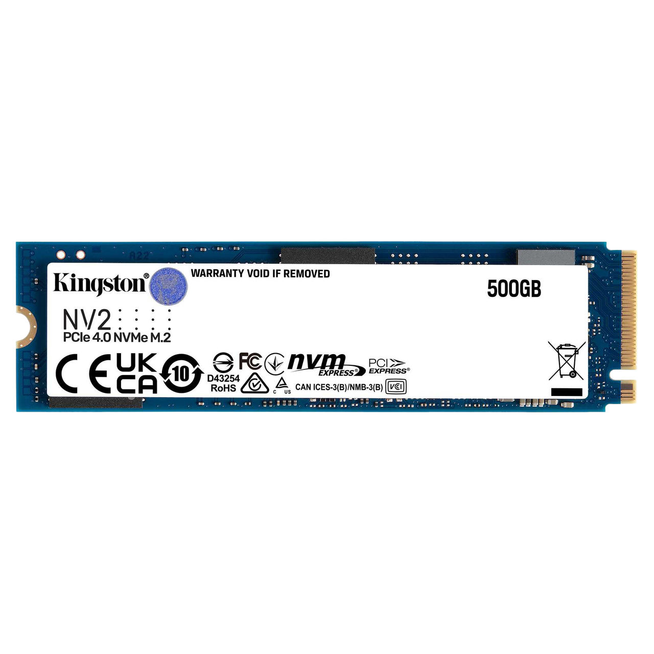 Твердотельный накопитель SSD Kingston NV2 500Gb (SNV2S/500G)