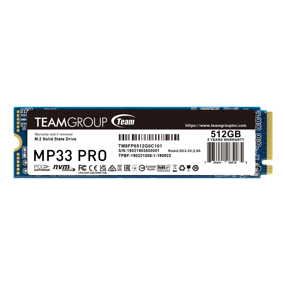 Твердотельный накопитель SSD TeamGroup MP33 PRO 512Gb (TM8FPD512G0C101)