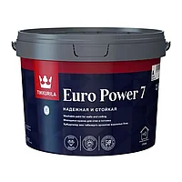 Краска интер. стойкая к мытью EURO POWER 7A мат 9л