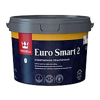 Краска интерьерная EURO SMART 2 A гл/мат 9л