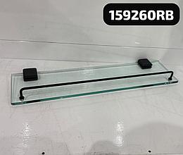 Полка стеклянная для ванной 159260 Черный