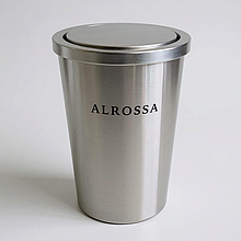 Пепельница круглая с плавающей крышкой N03 Хром