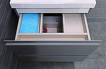 Тумба подвесная под умывальник "Classica 60" Graffo светло-серый матовый В2 Домино, фото 5