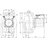 Циркуляционный насос Wilo TOP-S 50/4 DM PN6/10 (Ø 50 | 380В | 330Вт | от 0 до 23м3/час| 0 от до 5м Напор) L240MM, 130°, фото 3