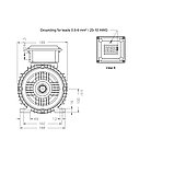 Асинхронный электродвигатель WEG 12310536 AM W20 -100L 2.2 кВт 4P B3T 220-460 В 50 Гц, фото 2