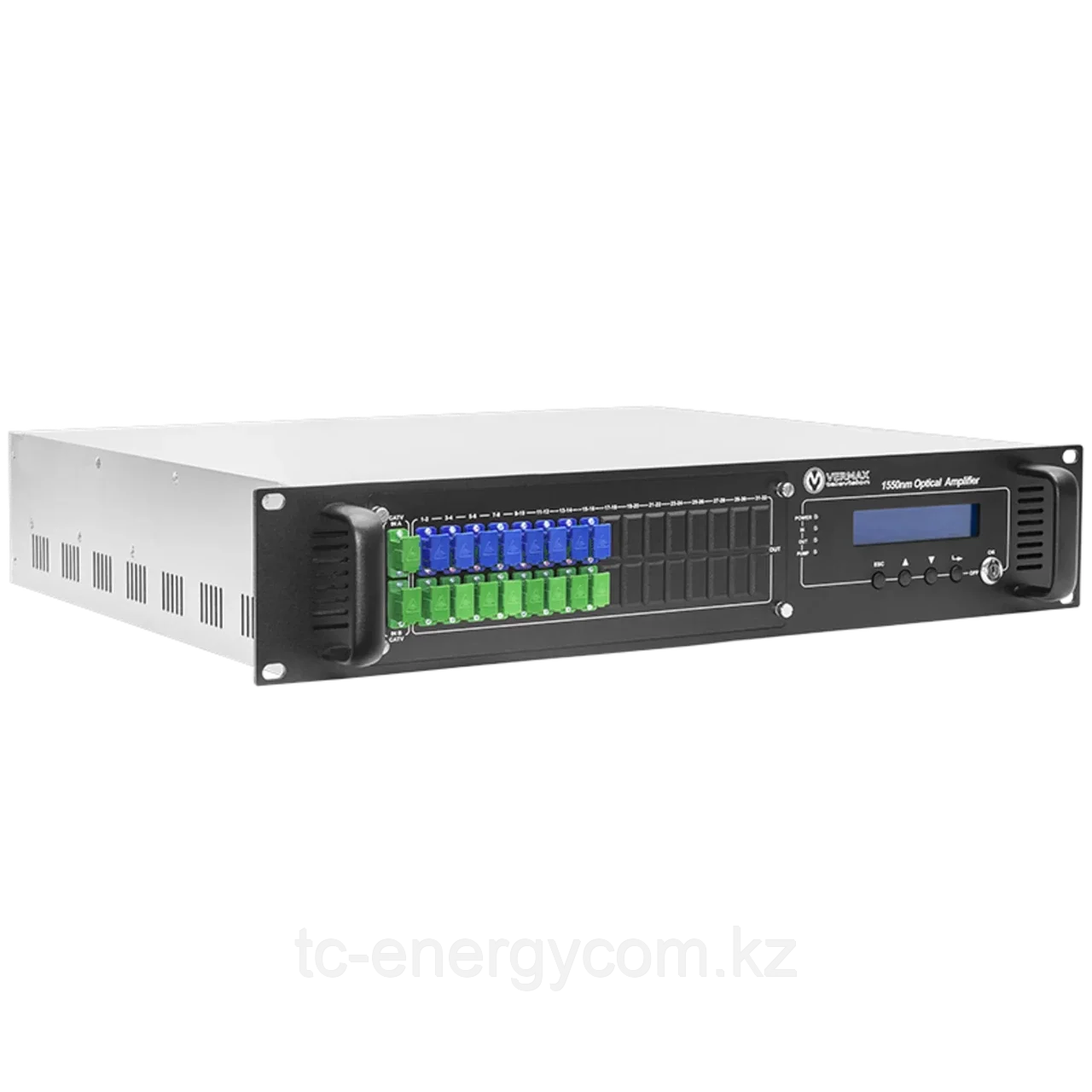 Оптический усилитель VERMAX для сетей КТВ, 2 входа, 16*17dBm выхода, WDM фильтр PON, фото 1