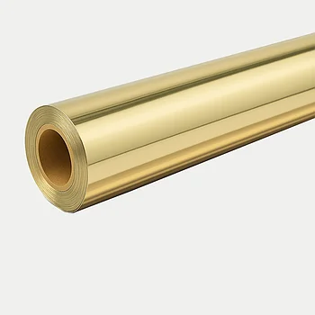 1,22mx50m металлизированая 220мкм ЗОЛОТО для УФ печати плотное зерк(аналог 9281) - МЕТР