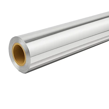 1,22mx50m металлизированая 220мкм СЕРЕБРО для УФ печати плотное зерк. (аналог 9288) - МЕТР