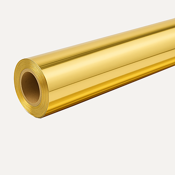 1,22mx50m металлизированая 220мкм ЗОЛОТО ТЕМНОЕ для УФ печати плотное зерк (аналог 9286) - МЕТР