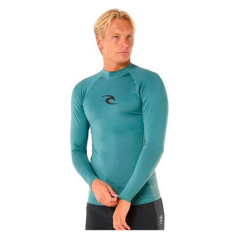 Футболка мужская для плавания Rip Curl Waves upf бирюзовый XS, S, M, L, XL, фото 1