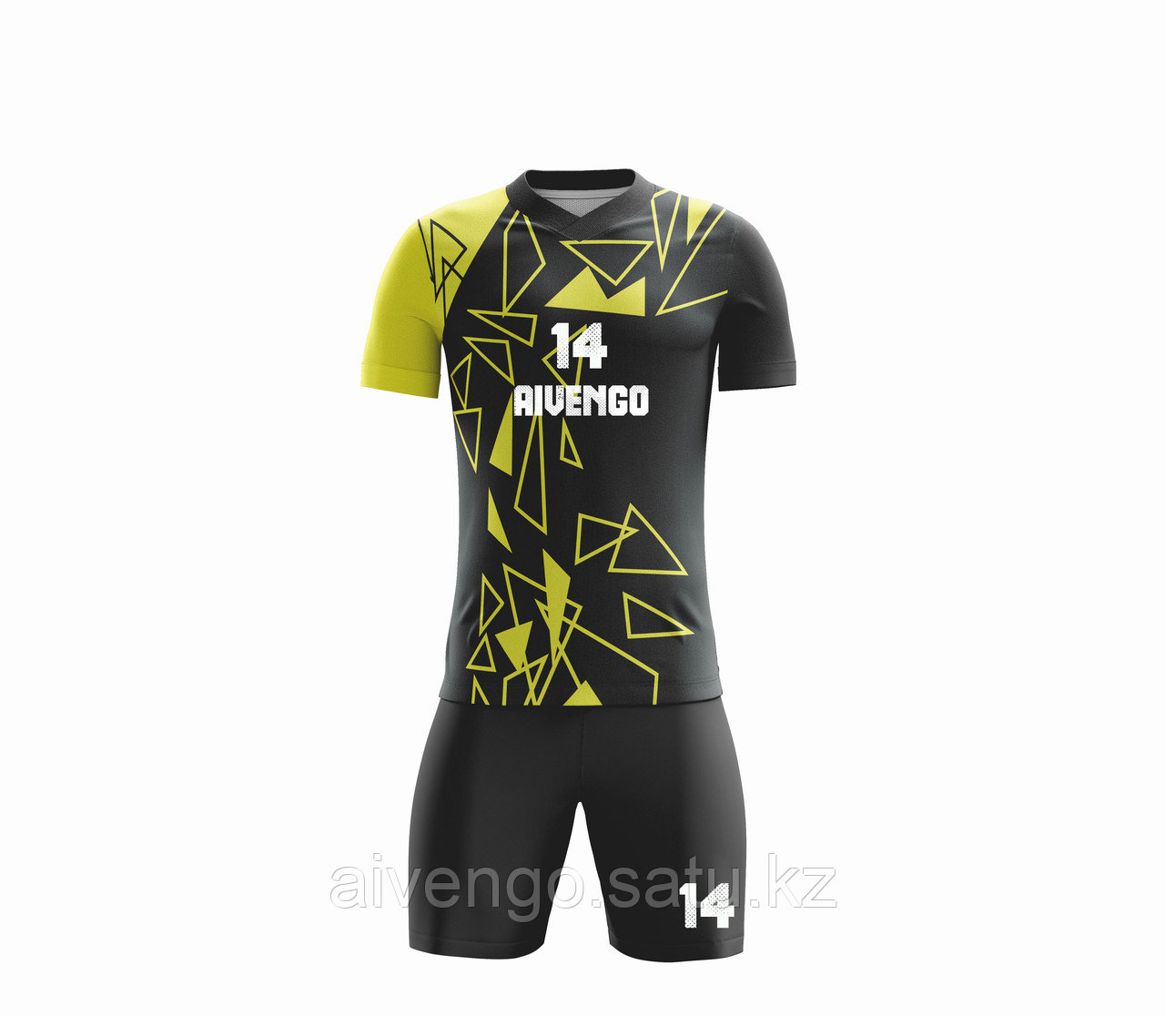 Aivengo, волейбольная форма, 40-60 размер, черная с принтом - фото 1 - id-p125671858