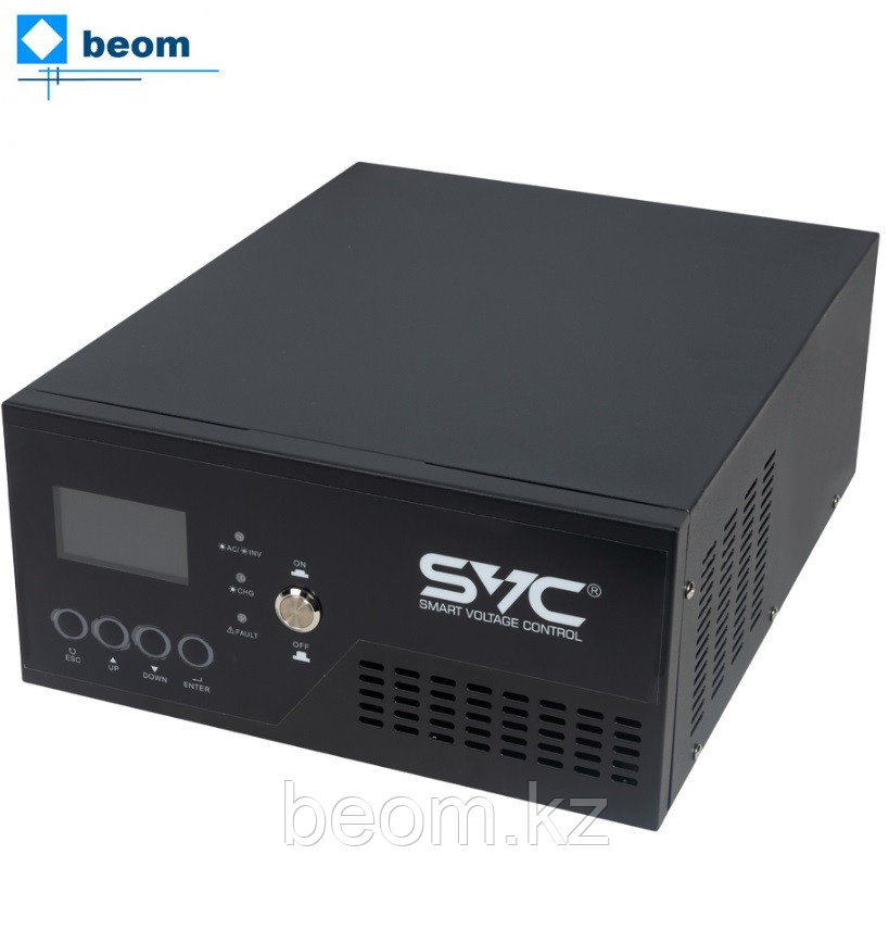 Инвертор SVC ES-1300-LCD (1300ВА/1000Вт | Вход 12В и/или 220В, Вых 220В | AVR154-264±3В | Функция заряда батарей 19A | Вес 14 кг), фото 1