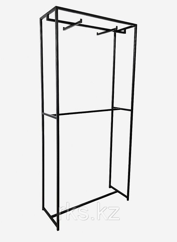 Рейл напольный для магазинов одежды Racks.kz,черный
