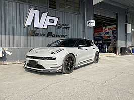 Карбоновый обвес для Zeekr 001 2024+ Зикр губа юбки диффузор спойлер