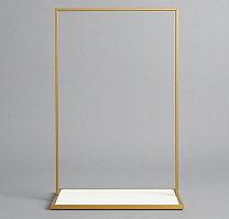 Рейл напольный для магазинов одежды Racks.kz,золото