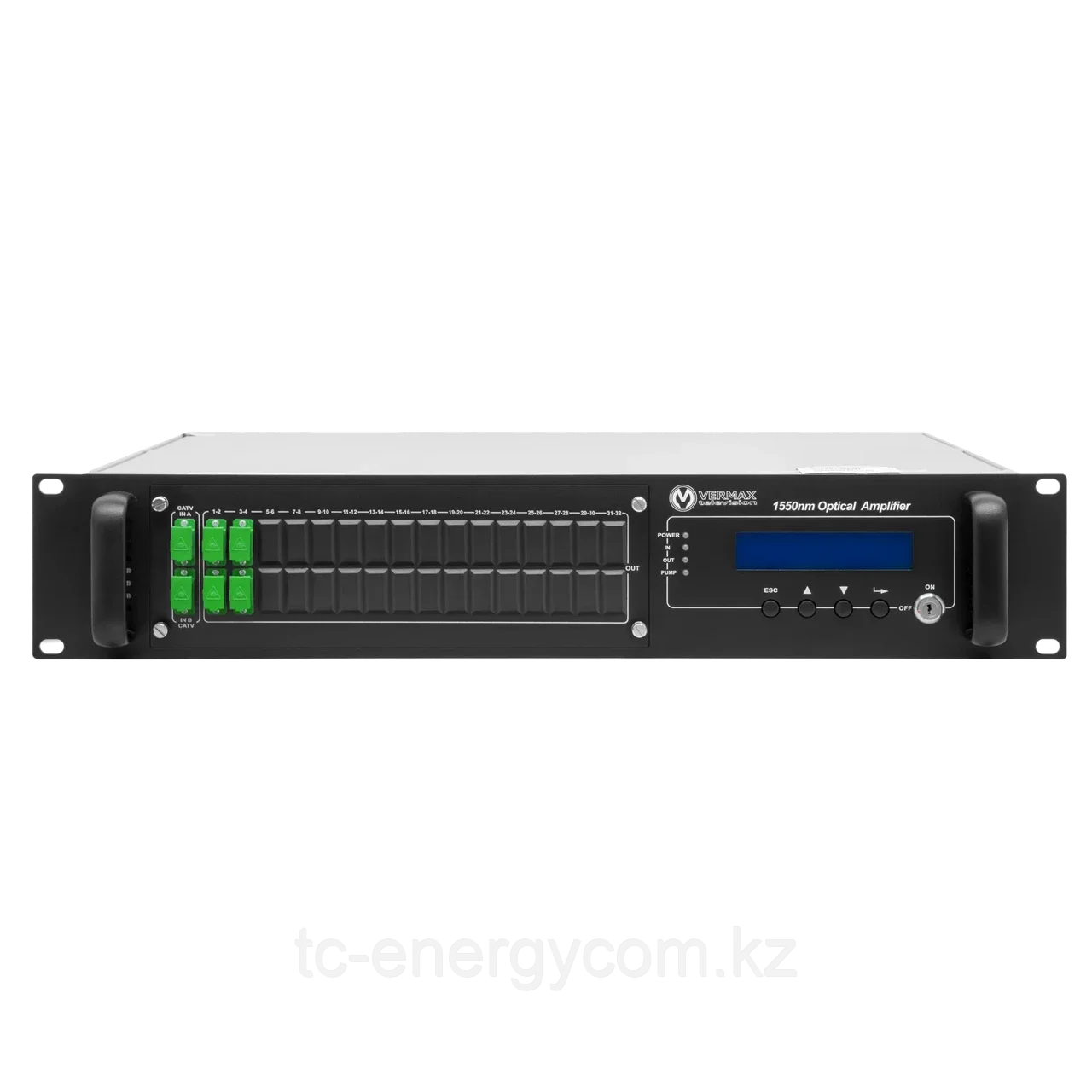 Оптический усилитель VERMAX для сетей КТВ, 2 входа, 4*23dBm, WDM фильтр PON, фото 1