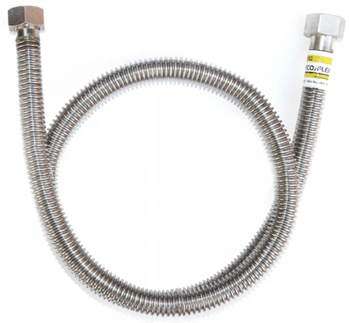 Шланг д/газа сильфон. 1/2" г/г-2м гг+штуцер, фото 1