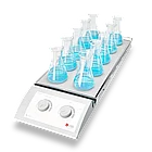 MS-H-S10 10-позиционная магнитная мешалка с подогревом, фото 2