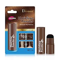 Disaar (Дисаар) Водостойкий порошок для закрашивания седины коричневый