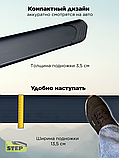 Пороги алюминиевые "Classik Black" 1600 мм для Chery TIGGO 3 2014-2020, фото 4