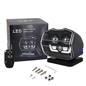 Светодиодная LED фара-искатель 60W 12/24V с дистанционным управлением