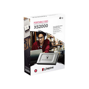 Внешний SSD диск Kingston 4TB XS2000 Серый, фото 3