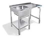 СТОЛ С ВАННОЙ ДЛЯ ФРОНТАЛЬНОЙ ПОСУДОМОЕЧНОЙ МАШИНЫ KAYMAN ДЛЯ П/М TATRA СПМФ-121/1207 ЛЕВЫЙ