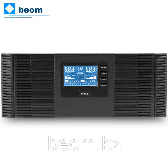 Инвертор SVC DI-600-F-LCD (600ВА / 360Вт | Вход 12В и/или 220В, Выход 220В | 2 х Schuko | Функция заряда батарей 10A | дисплей)
