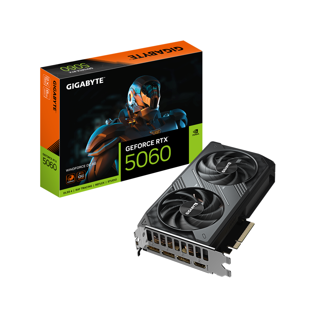 Видеокарта GIGABYTE RTX 5060 Windforce 8G