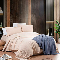 Комплект постельного белья Sikel из вареного хлопка двуспальное евро Beige