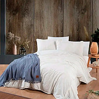 Комплект постельного белья Sikel из вареного хлопка двуспальное евро White