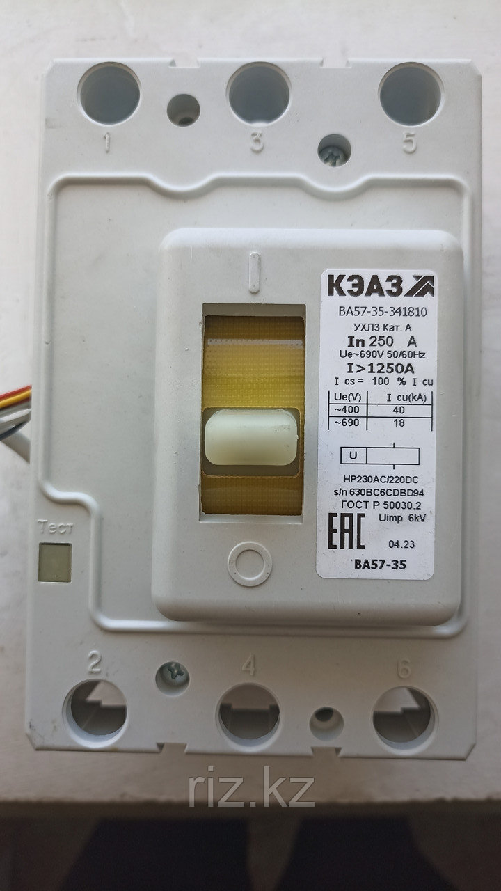 Автоматический выключатель КЭАЗ ВА57-35-341810-250А, фото 1