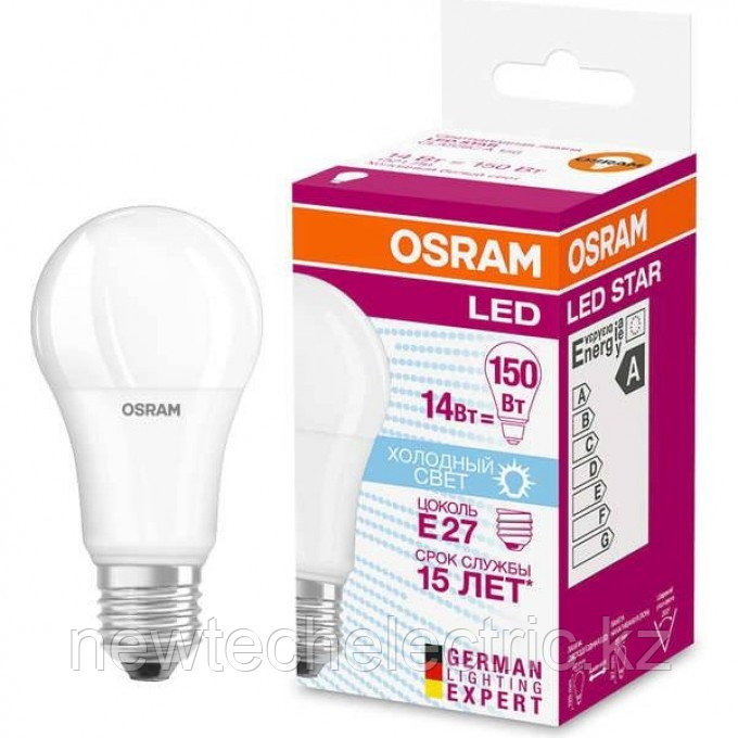 Лампа светодиодная LED Star Classic A 150 13W/840 13Вт грушевидная матовая 4000К нейтр. бел. E27 1521лм, фото 1