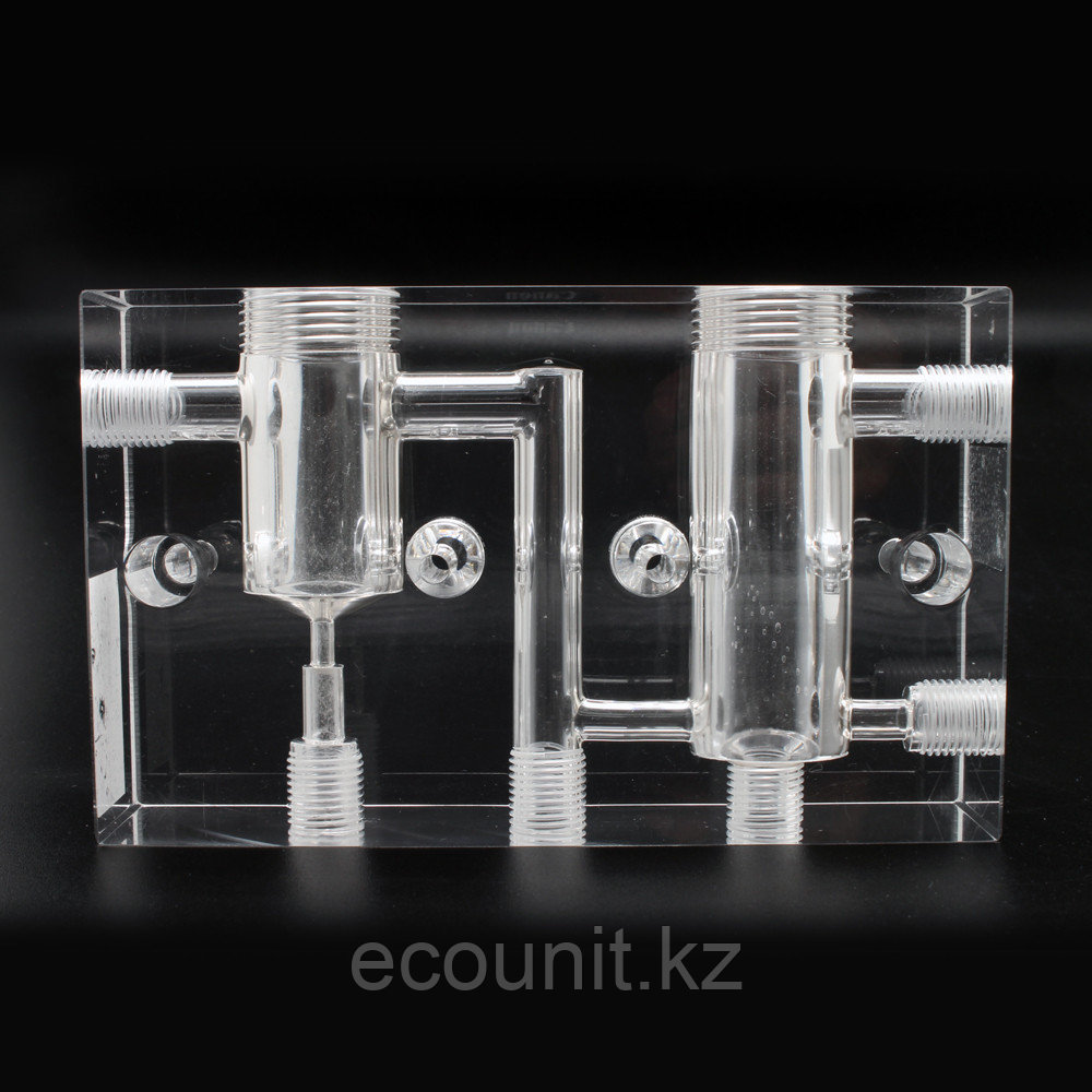 ЭкоЮнит CELL-200B Устройство потока для двух датчиков (2x1/2", DN10, 0-100л/ч) CELL200B, фото 1