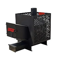 Банная печь "Горняк" жаростойкая прямоугольная (сталь 8 мм) 21 куб.м